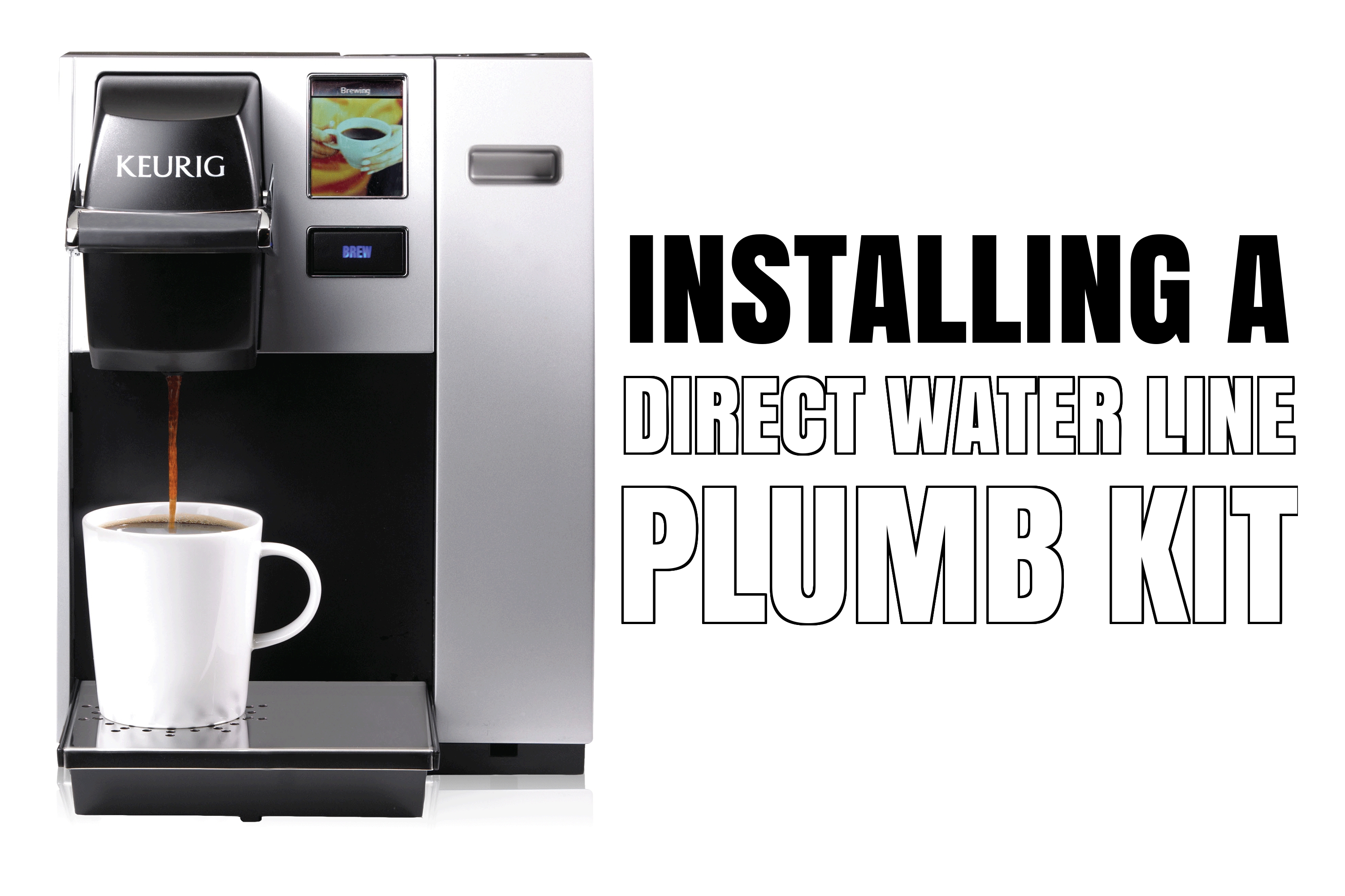 Install a Direct Water Line Plumb Kit on Keurig B150, K150, B155 